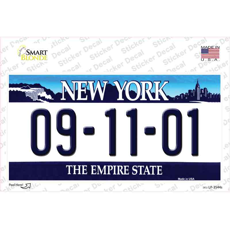 LP-3544s-M 9 11 01   York Novelty Sticker Decal - Medium