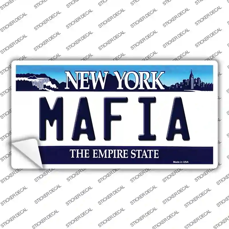 LP-3547s-S Mafia   York Background Novelty Sticker Decal - Small