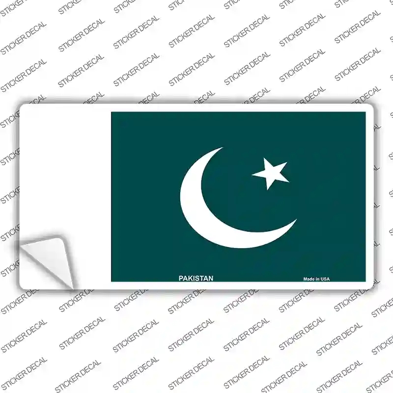LP-4122s-XL Pakistan Flag Novelty Sticker Decal - Extra Large