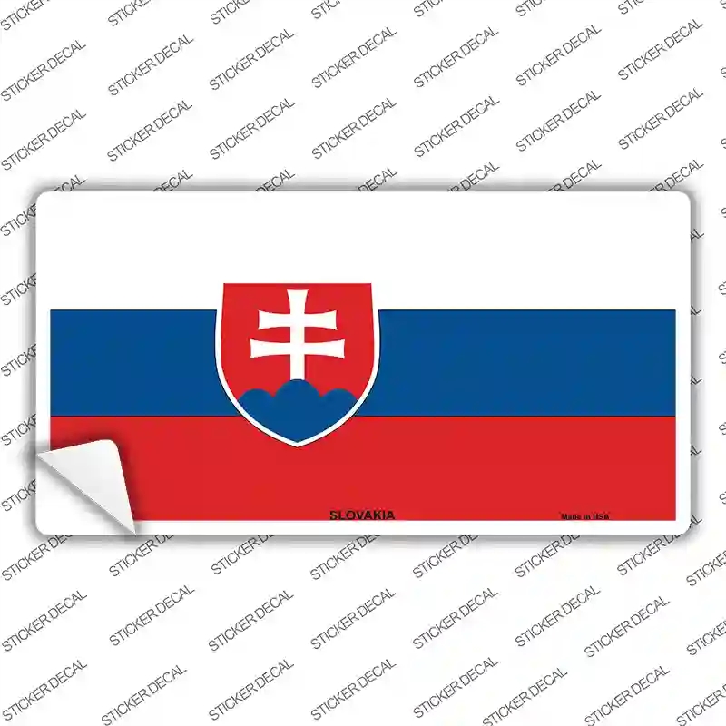 LP-4141s-L Slovakia Flag Novelty Sticker Decal - Large