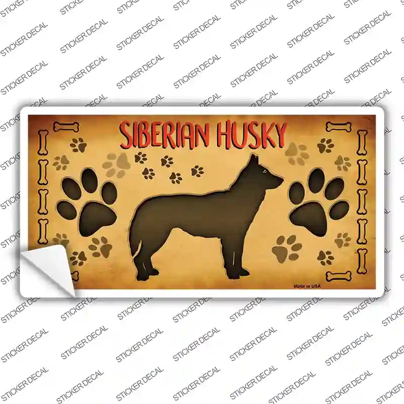 LP-10459s-S Siberian Husky Novelty Sticker Decal - Small