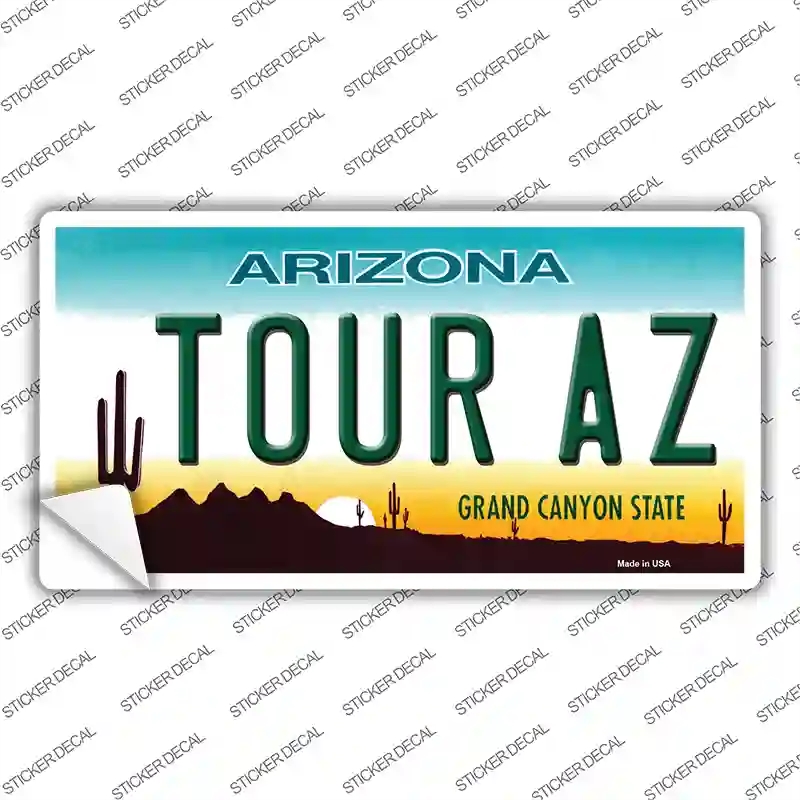 LP-1057s-XL Tour Az Novelty Sticker Decal - Extra Large