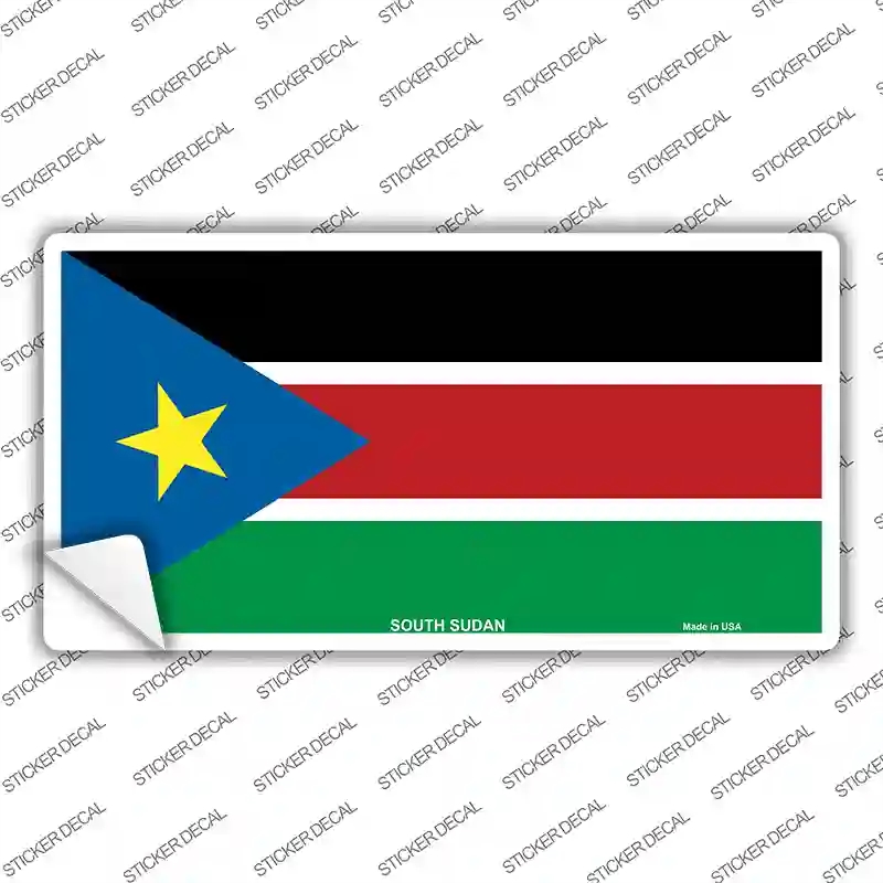 LP-4910s-XL South Sudan Flag Novelty Sticker Decal - Extra Large