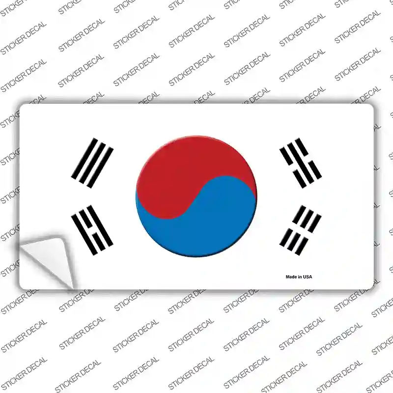 LP-495s-XL South Korea Flag Novelty Sticker Decal - Extra Large