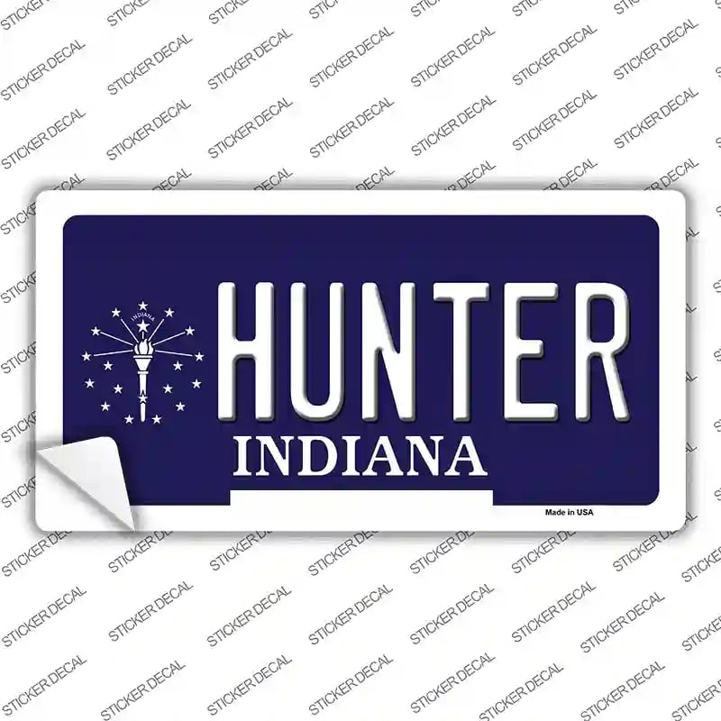 LP-5101s-L Hunter Indiana State Novelty Sticker Decal - Large