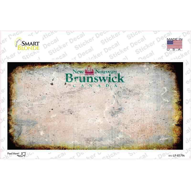 LP-8179s-M   Brunswick Rusty Novelty Sticker Decal - Medium