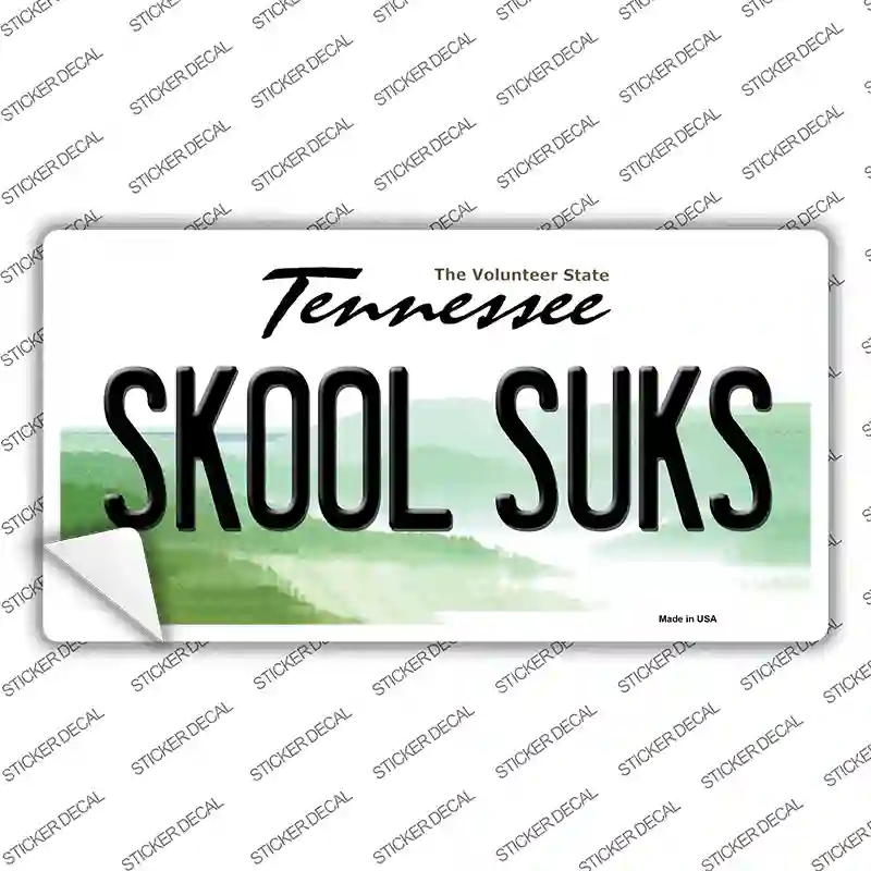 LP-6451s-S Skool Suks Tennessee Novelty Sticker Decal - Small