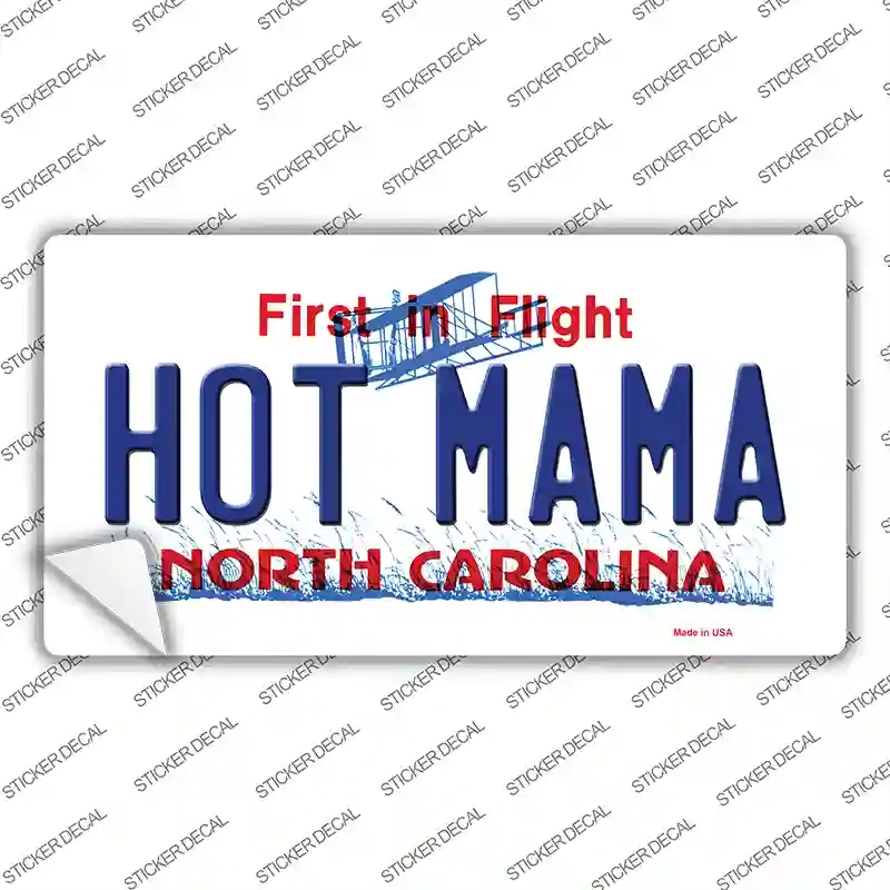 LP-6478s-S Hot Mama North Carolina Novelty Sticker Decal - Small