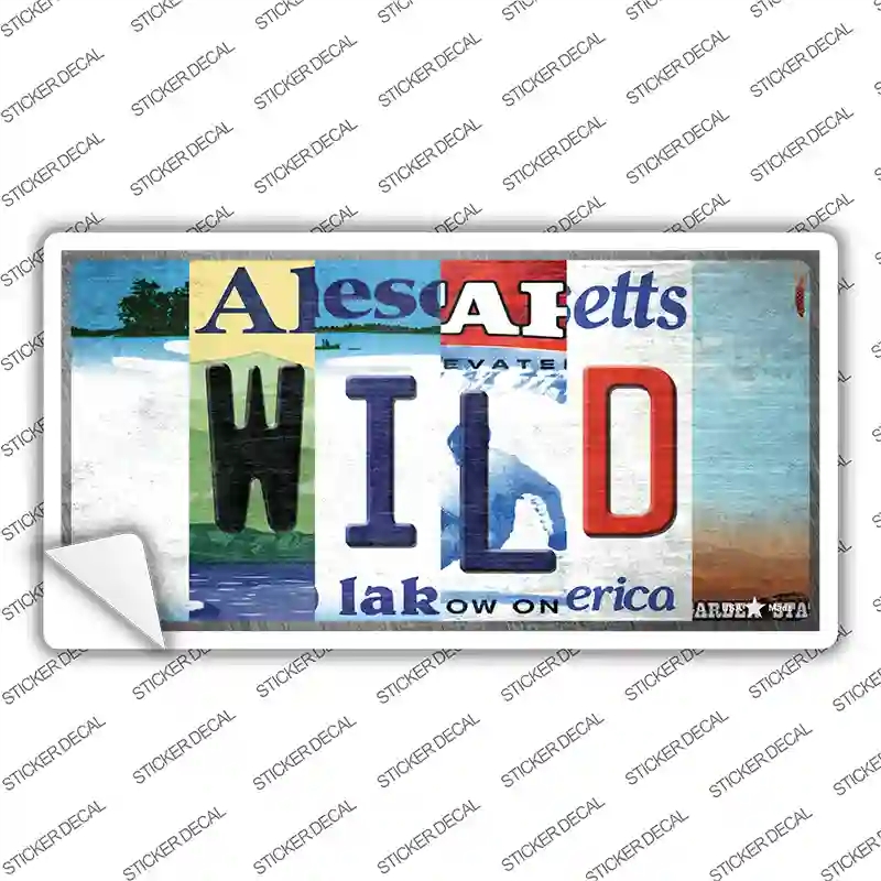 LP-13265s-L Wild Strip Art Novelty Sticker Decal - Large