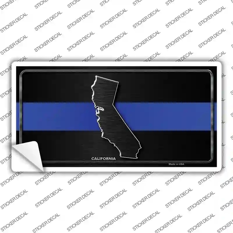 LP-8887s-XL California Thin Blue Line Novelty Sticker Decal - Extra Large
