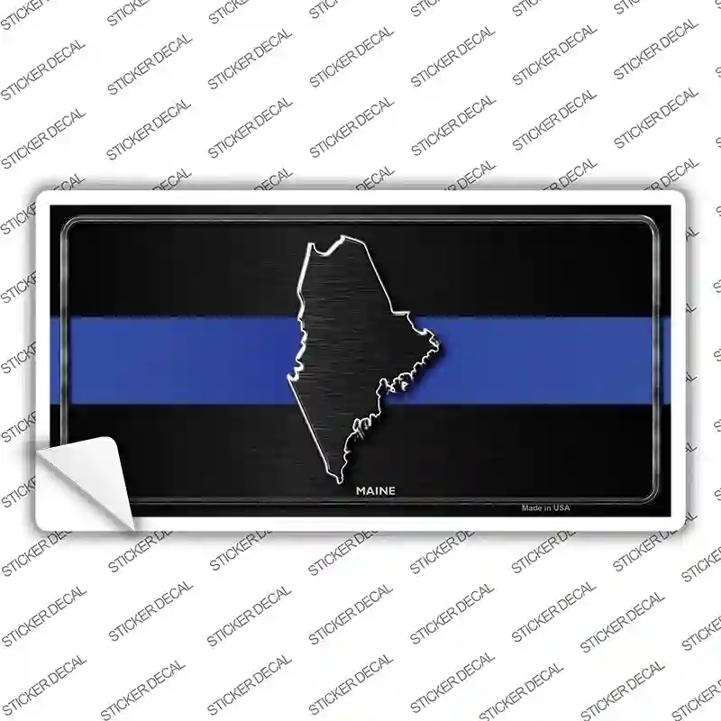 LP-8901s-S Maine Thin Blue Line Novelty Sticker Decal - Small