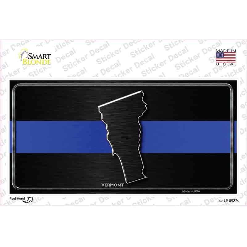 LP-8927s-M Vermont Thin Blue Line Novelty Sticker Decal - Medium