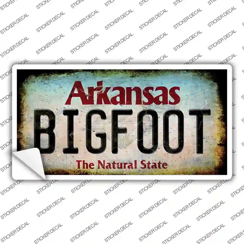 LP-14000s-L Bigfoot Arkansas Novelty Sticker Decal - Large