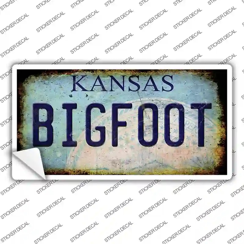 LP-14009s-S Bigfoot Kansas Novelty Sticker Decal - Small