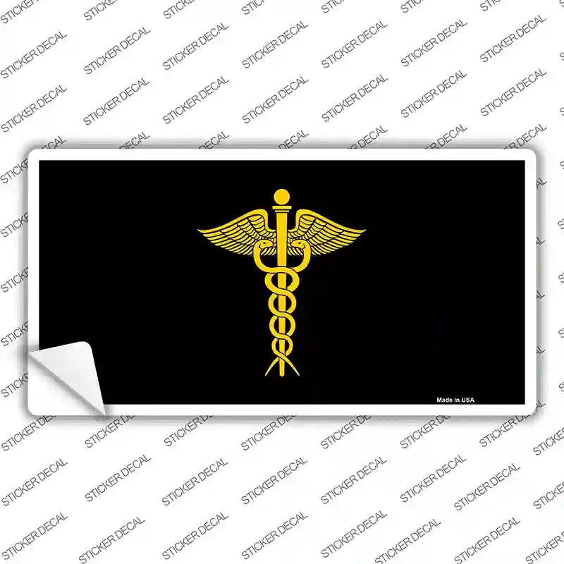 LP-1447s-XL Caduceus Novelty Sticker Decal - Extra Large