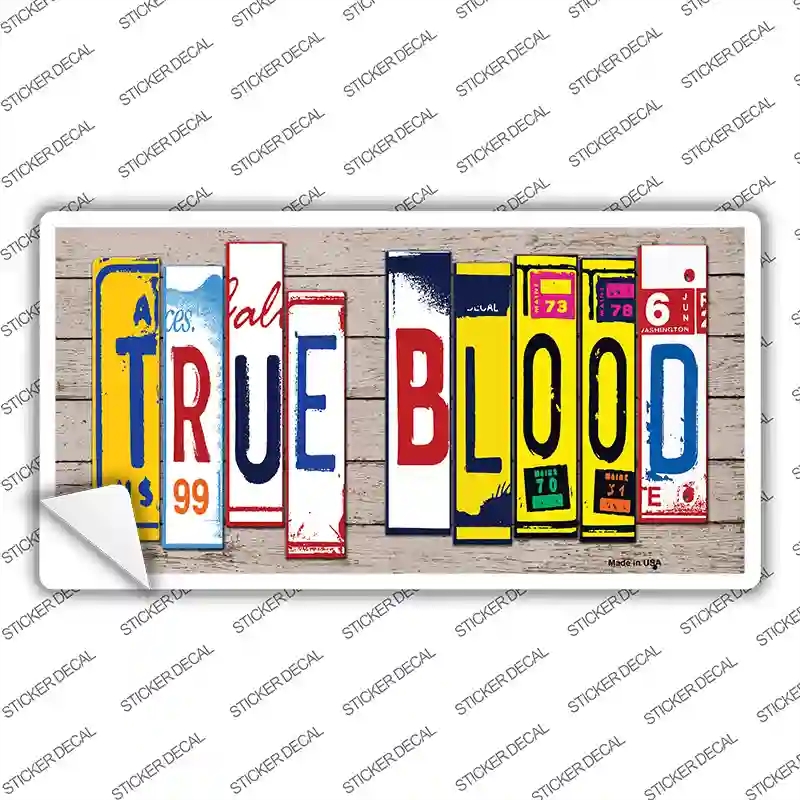 LP-7946s-S True Blood Wood Art Novelty Sticker Decal - Small
