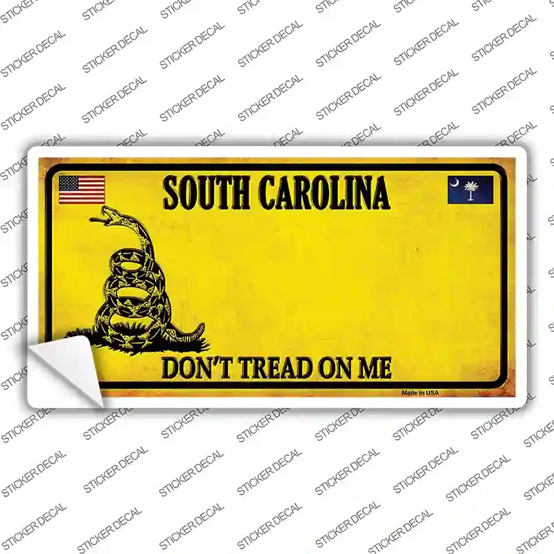 LP-8872s-XL South Carolina Dont Tread on Me Novelty Sticker Decal - Extra Large