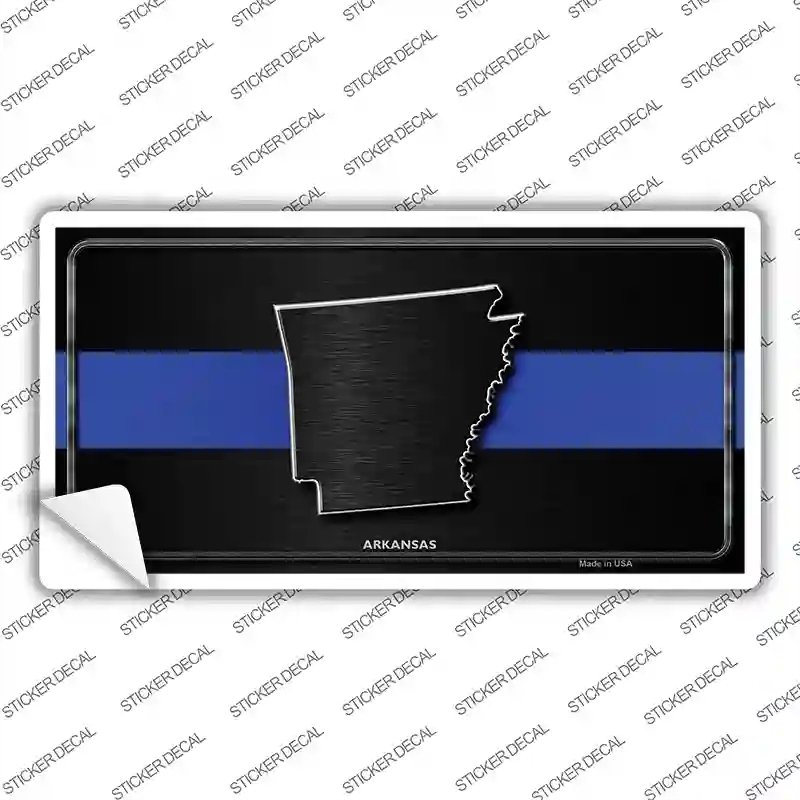LP-8886s-L Arkansas Thin Blue Line Novelty Sticker Decal - Large