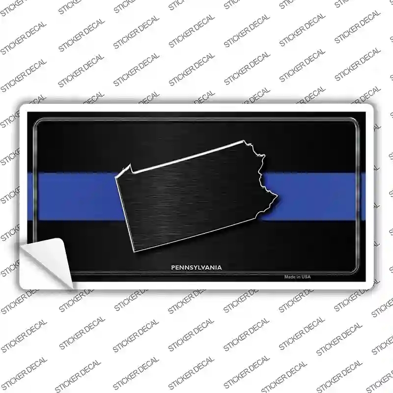 LP-8920s-XL Pennsylvania Thin Blue Line Novelty Sticker Decal - Extra Large