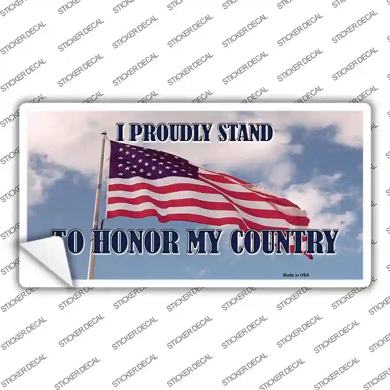 LP-9630s-L Proudly Stand Novelty Sticker Decal - Large