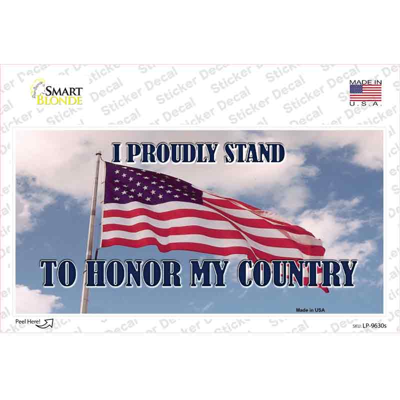 LP-9630s-M Proudly Stand Novelty Sticker Decal - Medium