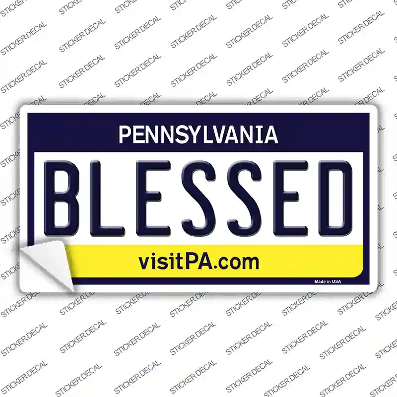 LP-6068s-L Blessed Pennsylvania State Novelty Sticker Decal - Large
