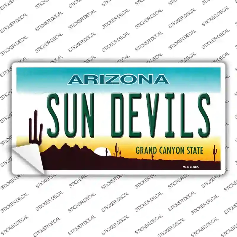 LP-6101s-S Arizona Sun Devils Novelty Sticker Decal - Small