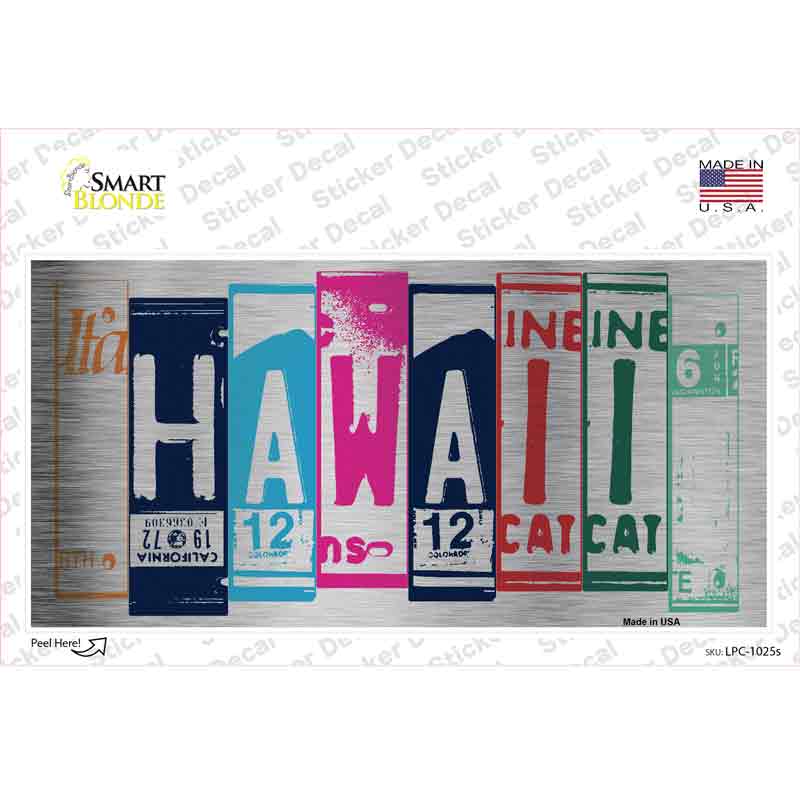 LPC-1025s-M Hawaii Art Novelty Sticker Decal - Medium
