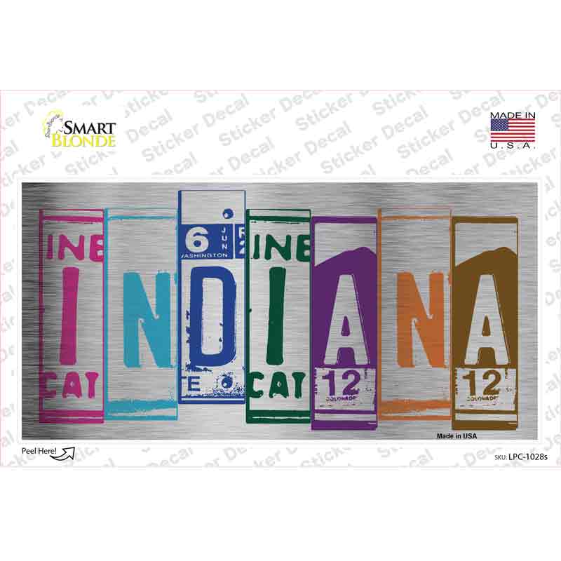 LPC-1028s-M Indiana Art Novelty Sticker Decal - Medium