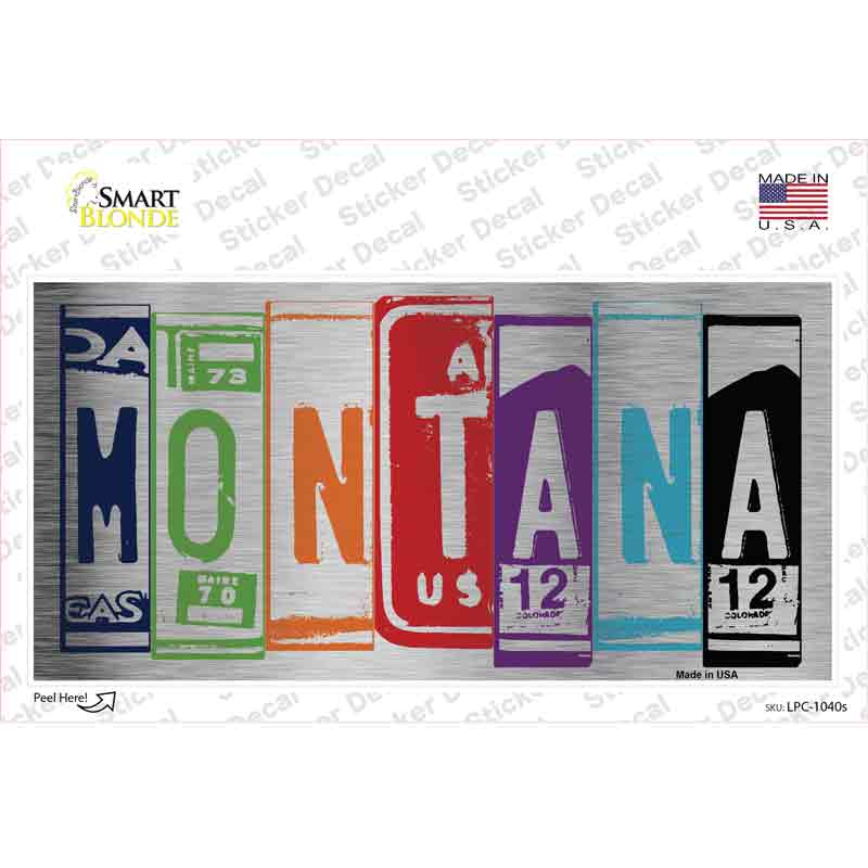 LPC-1040s-M Montana Art Novelty Sticker Decal - Medium