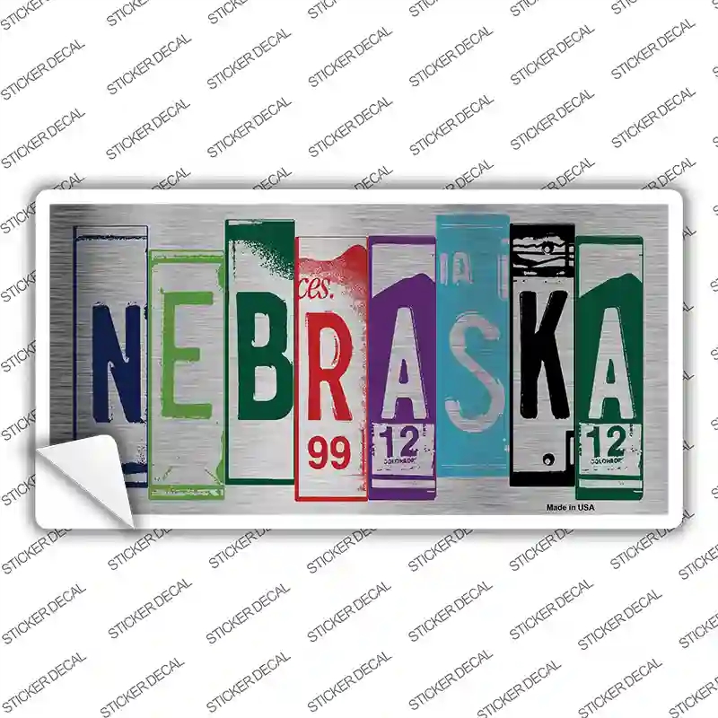 LPC-1041s-S Nebraska Art Novelty Sticker Decal - Small