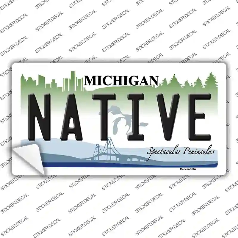 LP-6116s-S Native Michigan Novelty Sticker Decal - Small