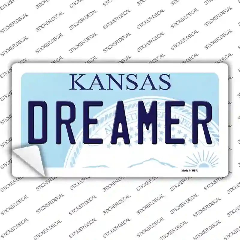 LP-6634s-L Dreamer Kansas Novelty Sticker Decal - Large