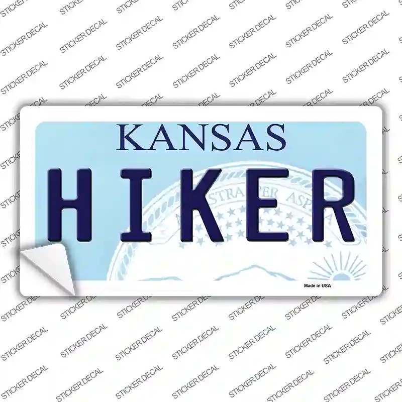 LP-6645s-S Hiker Kansas Novelty Sticker Decal - Small