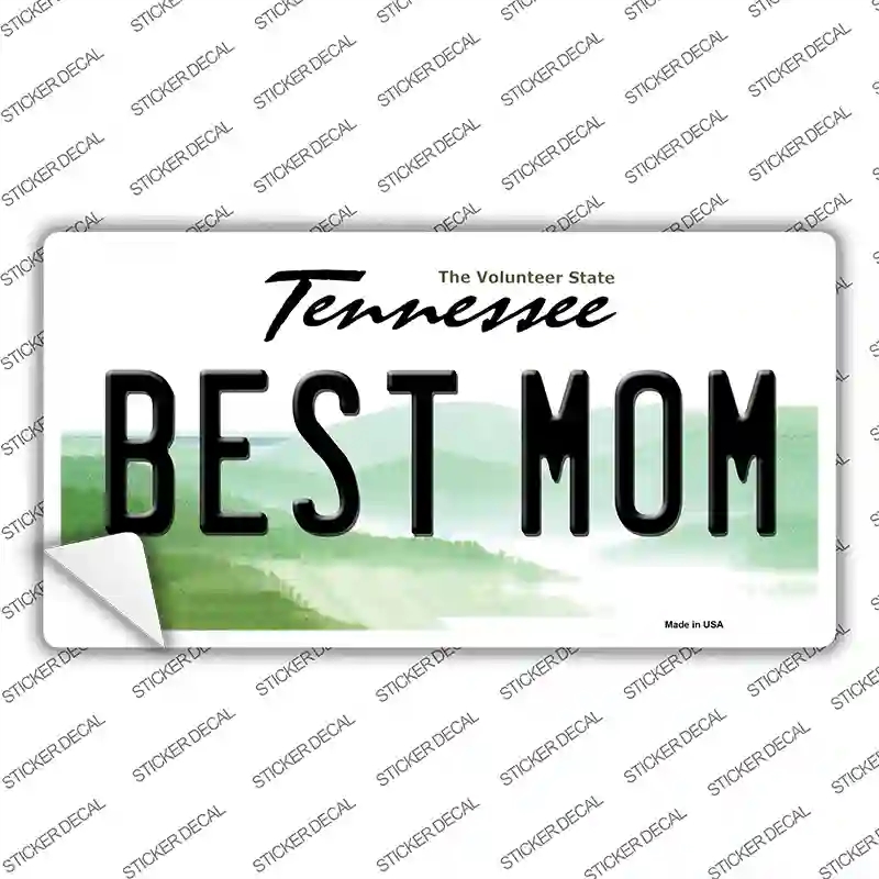 LP-6648s-L Best Mom Tennessee Novelty Sticker Decal - Large