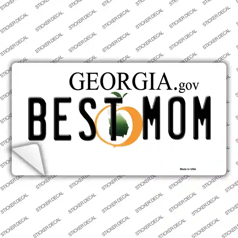 LP-6660s-L Best Mom Georgia Novelty Sticker Decal - Large