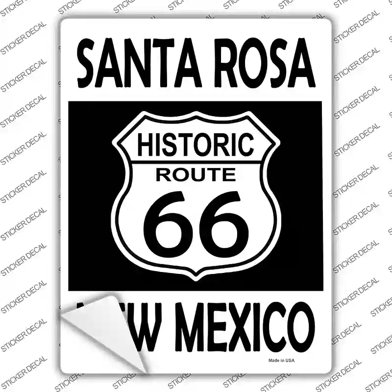 P-2795s-XL Santa Rosa   Mexico Historic Route 66 Novelty Rectangle Sticker Decal - Extra Large