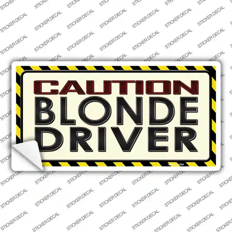 LP-9901s-S Caution Driver Novelty Sticker Decal - Small