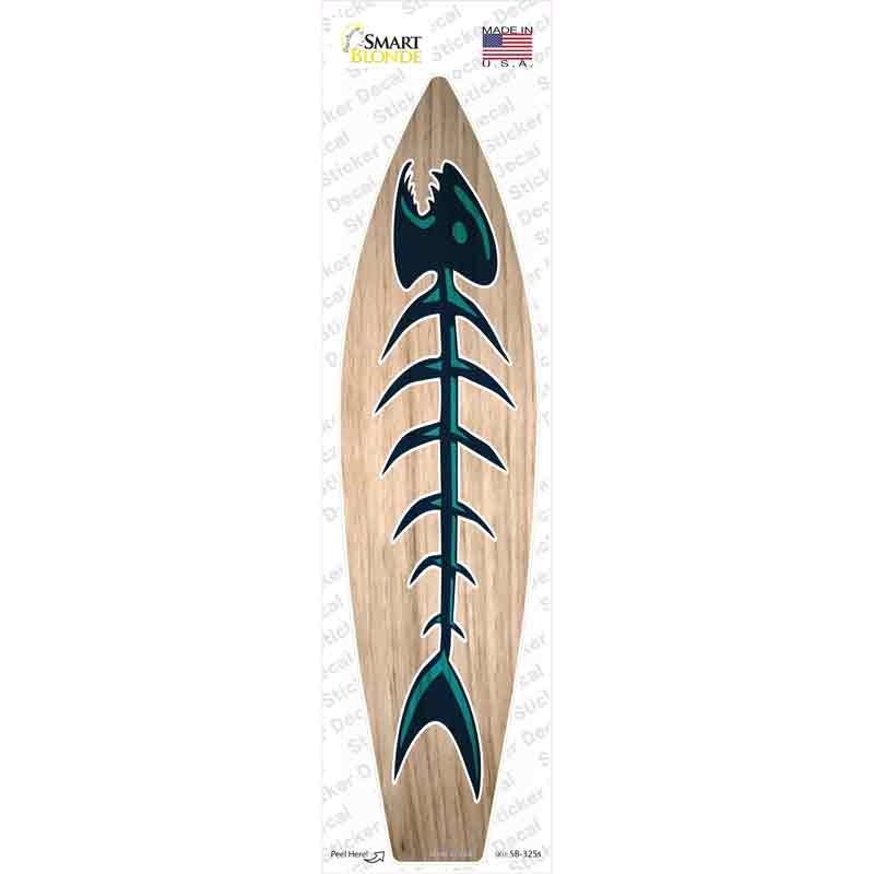 SB-325s-M Dead Fish Novelty Surfboard Sticker Decal - Medium
