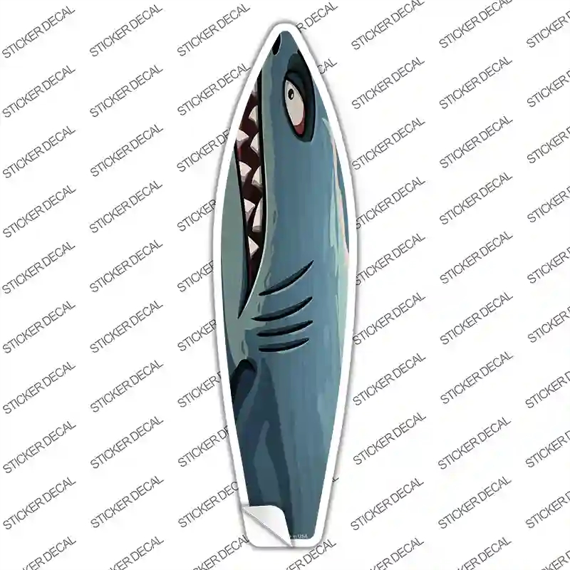 SB-326s-S Shark Novelty Surfboard Sticker Decal - Small