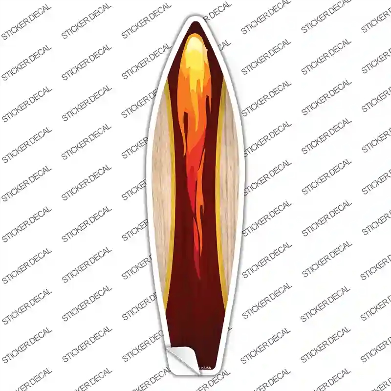SB-334s-S Lava Flame Novelty Surfboard Sticker Decal - Small