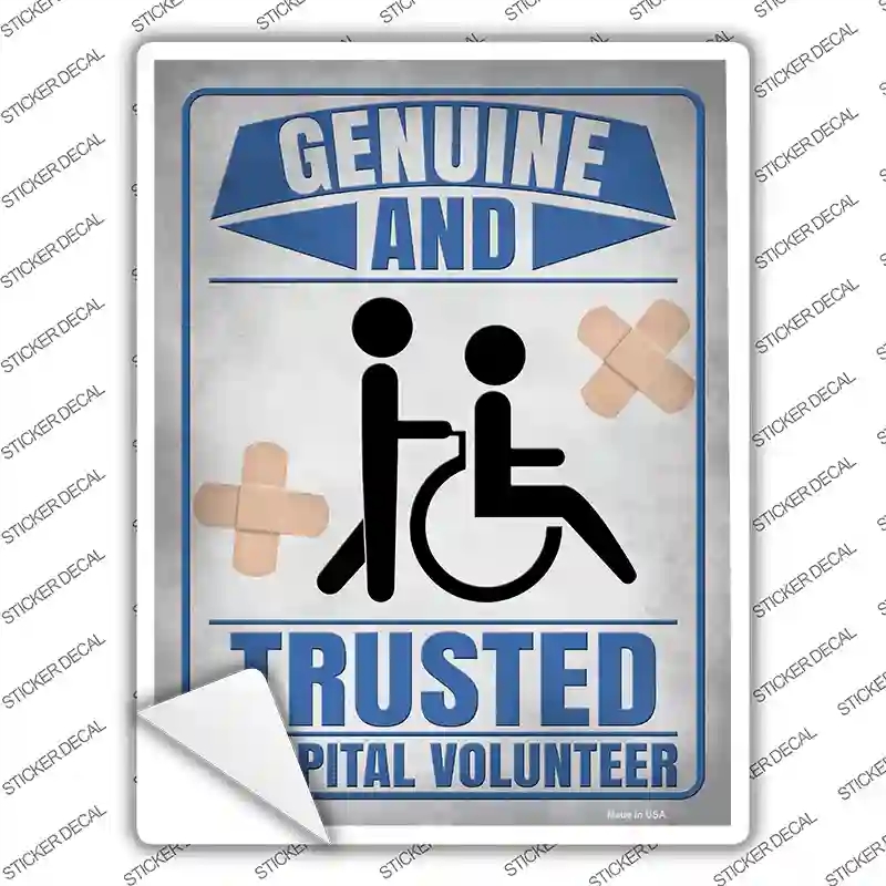 P-2933s-XL Genuine & Trusted Novelty Rectangle Sticker Decal - Extra Large