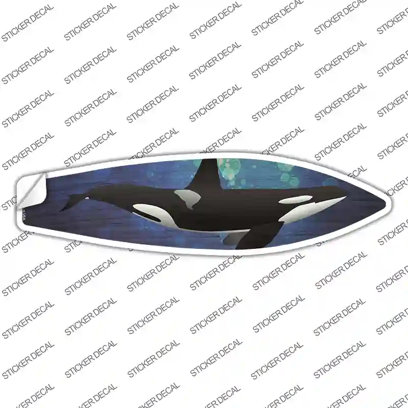 SB-380s-XL Killer Whale Novelty Surfboard Sticker Decal - Extra Large