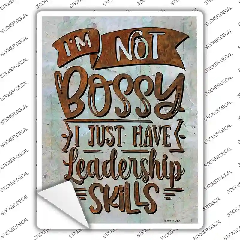 P-3650s-XL Leadership Skills Novelty Rectangle Sticker Decal - Extra Large