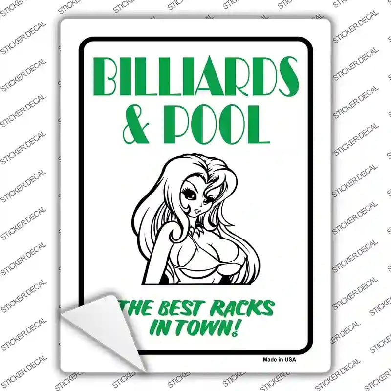 P-701s-XL Billiards & Pool Novelty Rectangle Sticker Decal - Extra Large