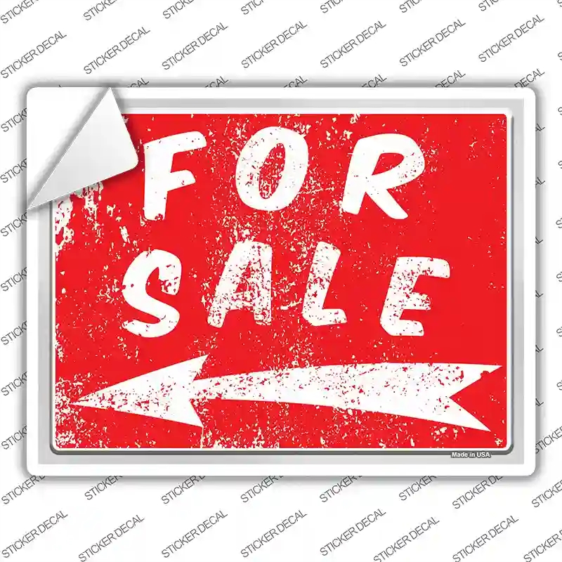 P-2618s-L for Sale to the Left Novelty Rectangle Sticker Decal - Large