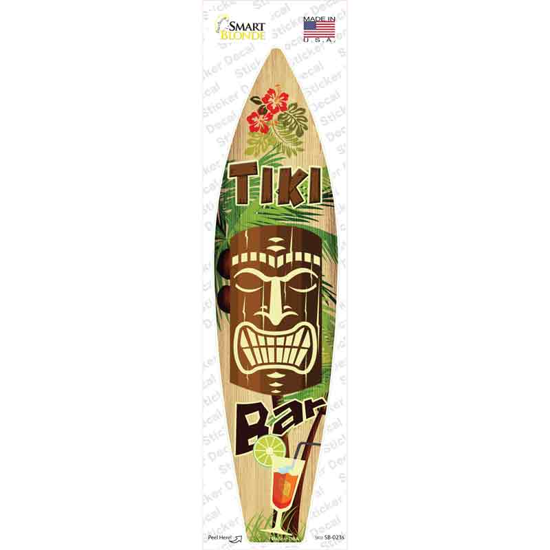 SB-023s-M Tiki Bar Novelty Surfboard Sticker Decal - Medium