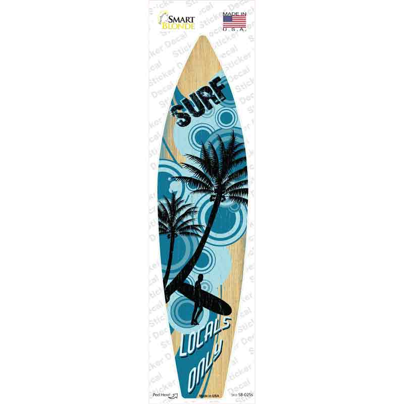 SB-025s-M Surf Novelty Surfboard Sticker Decal - Medium