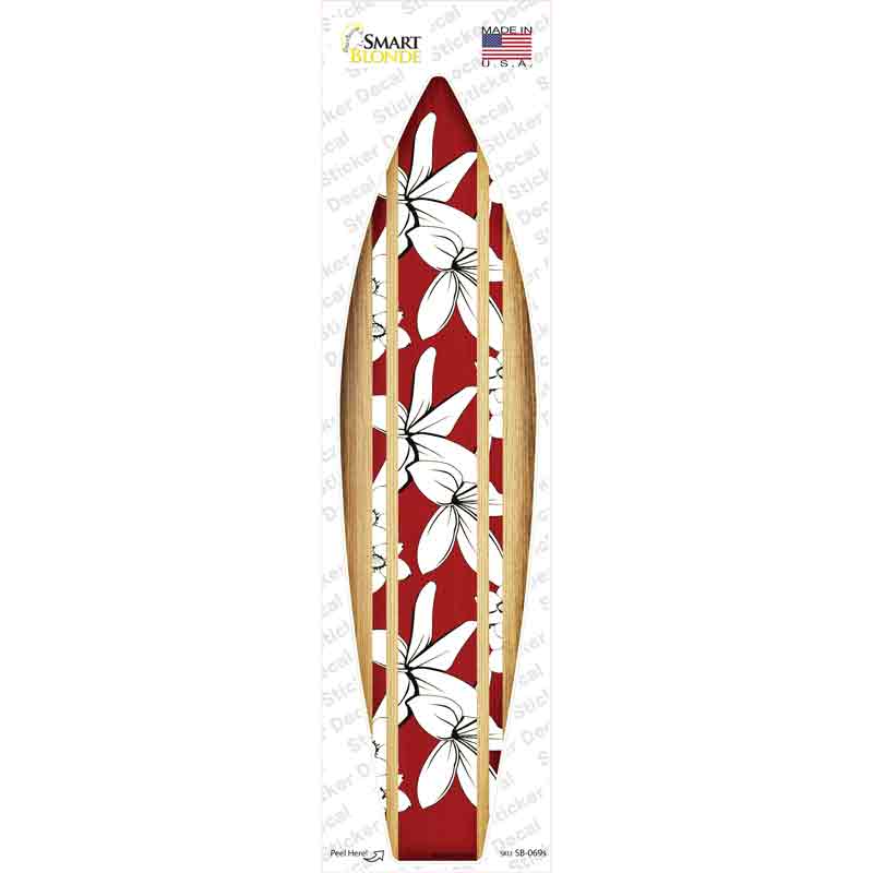 SB-069s-M Tropical Novelty Surfboard Sticker Decal - Medium
