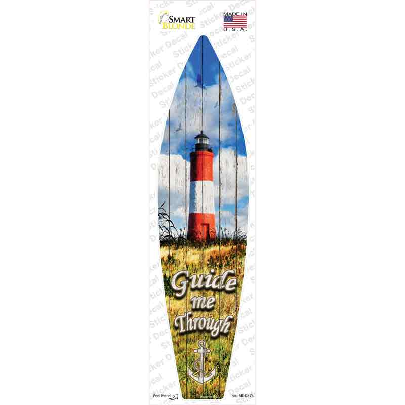SB-087s-M Guide Me Through Novelty Surfboard Sticker Decal - Medium